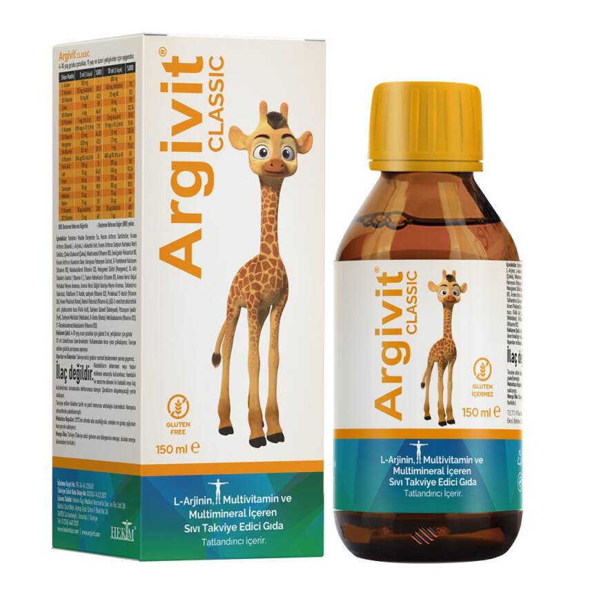 Argivit Vitamin Mineral L-Arjinin Şurup 150 ml - 1