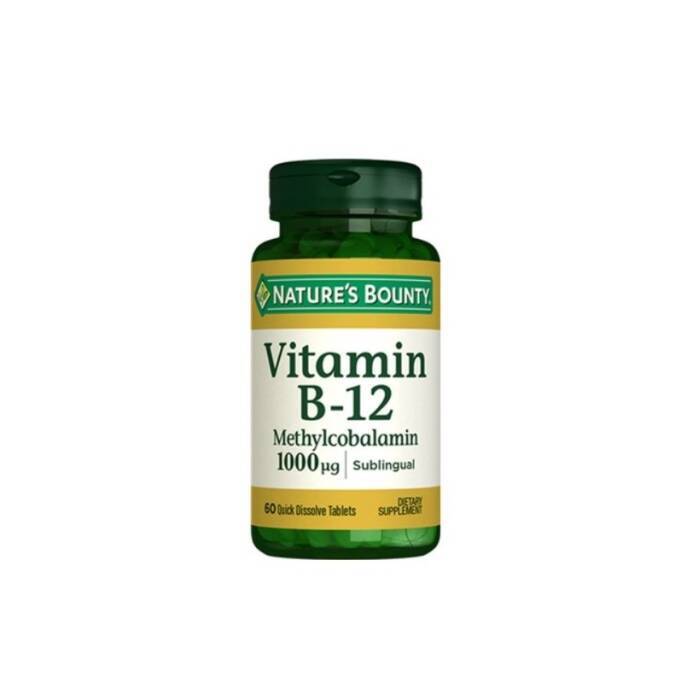 Nature's Bounty Vitamin B12 Methylcobalamin 1000 mcg 60 Dilaltı Tablet - 1