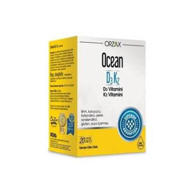 Orzax Ocean D3 K2 Damla 20 ml - ORZAX-OCEAN
