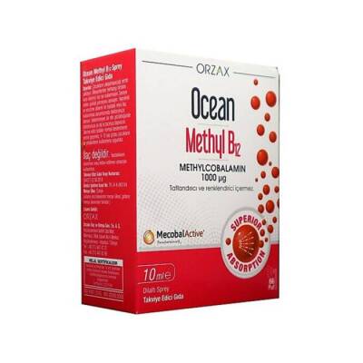 Orzax Ocean Methyl B12 Sprey 1000 mg 10 ml - ORZAX-OCEAN