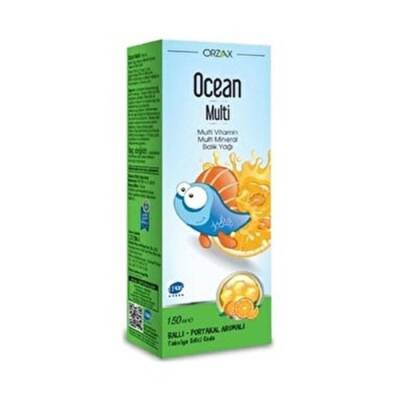 Orzax Ocean Multi Ballı Portakal Aromalı Şurup 150 ml - ORZAX-OCEAN