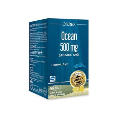 Orzax Ocean Omega-3 Balık Yağı 500 mg 60 Kapsül - ORZAX-OCEAN