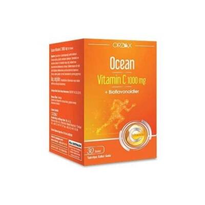 Orzax Ocean Vitamin C 1000 mg 30 Tablet - ORZAX-OCEAN